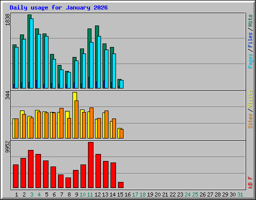 Daily usage for January 2026