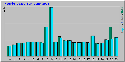 Hourly usage for June 2026