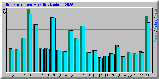 Hourly usage for September 2026
